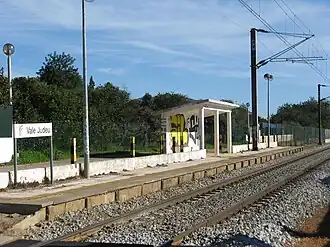 Apeadeiro de Vale Judeu, em 2018.