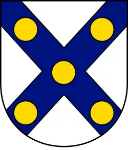 Armas da família galega e portuguesa Araújo (Sautor de azul)