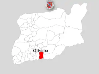 Localização no município de Arcos de Valdevez