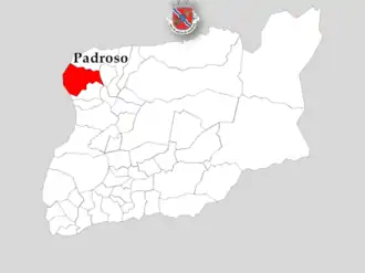 Localização no município de Arcos de Valdevez