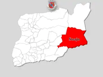 Localização no município de Arcos de Valdevez