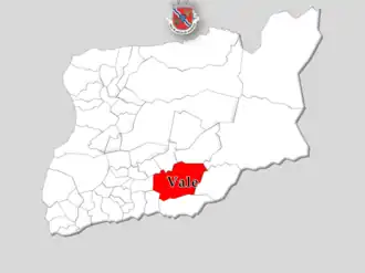 Localização no município de Arcos de Valdevez