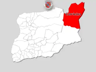 Localização no município de Arcos de Valdevez