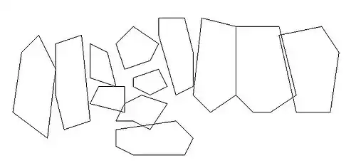 Exemplo da disposição dos machos defendendo os seus territórios em uma praia. [11]