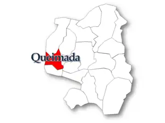 Localização no município de Armamar