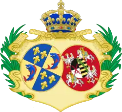 Armas de Maria Josefa, Delfina de França