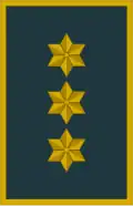 Bélgica: Lieutenant général / Lieutenant generaal