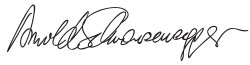 Assinatura de Arnold Schwarzenegger