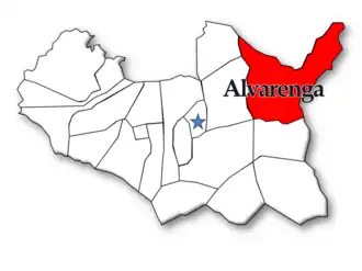 Localização no município de Arouca
