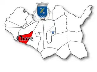 Localização no município de Arouca