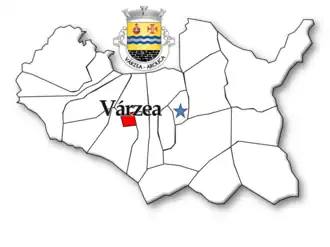 Localização no município de Arouca