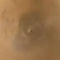 Arsia Mons, visto pela Mars Global Surveyor.