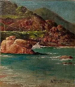 Arthur Timotheo da Costa (1882-1922), Marinha, Rio de Janeiro, óleo sobre tela colada em madeira, 21 x 18,3 cm, sem data (c.1913-17), foto Gedley Belchior Braga