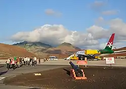 A Base Aérea da ilha de Ascensão, localizada na ilha homônima.