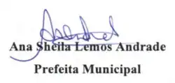 Assinatura de Sheila Lemos