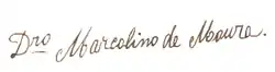 Assinatura de Marcolino Moura