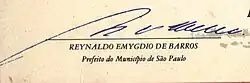 Assinatura de Reinaldo de Barros