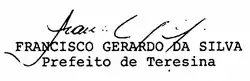 Assinatura de Francisco Gerardo
