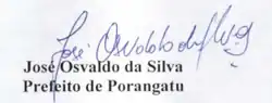 Assinatura de Zé Osvaldo
