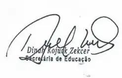 Assinatura de Dinah Zekcer