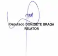 Assinatura de Donisete Braga