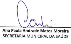 Assinatura de Ana Paula Matos