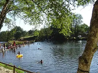 Rio Alva, em Secarias