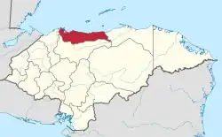 Localização de Atlántida