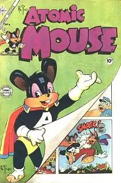 Capa da revista em quadrinhos Atomic Mouse