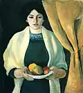August Macke Retrato com maçã, 1909