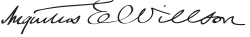 Assinatura de Augustus E. Willson