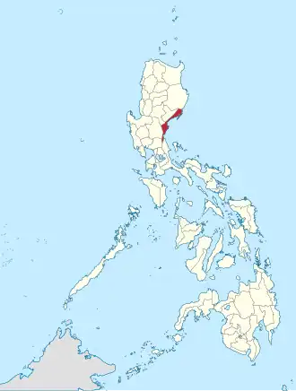 Aurora na Luzon Central Coordenadas : 15°53'N, 121°33'E