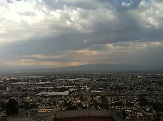 O município visto de Lomas de San Carlos.