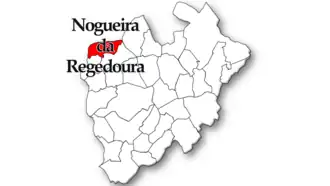 Localização no município de Santa Maria da Feira