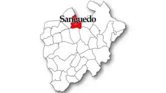 Localização no município de Santa Maria da Feira