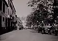Avenida Arriaga, com Madeira Wine Association e consulado britânico, 1934.