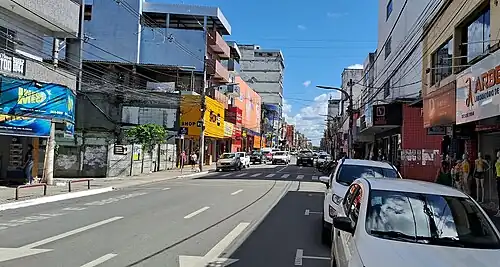 Avenida Cinquentenário, principal centro comercial e econômico de Itabuna