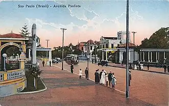 Belvedere Trianon, Avenida Paulista em 1923.