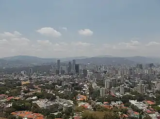 Vista parcial de Caracas, capital da Venezuela, em 2016