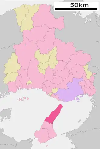 Localização de Awaji