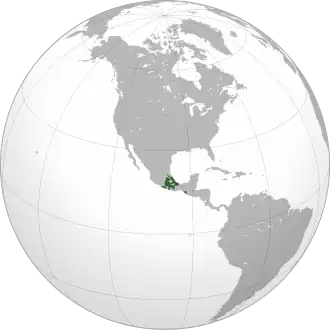 Localização de Império Asteca