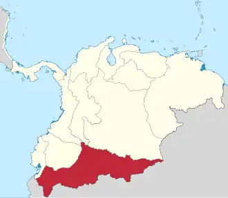 Localização de Departamento de Azuay