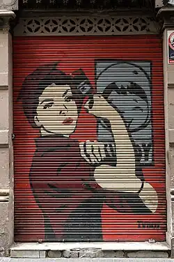 Graffiti arte urbana em Barcelona (2017)