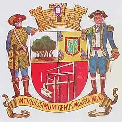 Brasão da cidade de Santo Amaro, antes da junção com São Paulo