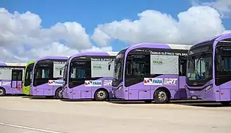 Ônibus do BRT Metropolitano.