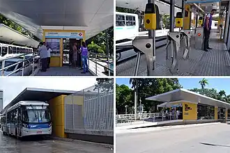Estação Derby do BRT Via Livre, na Praça do Derby, Recife