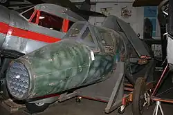 Um Natter não restaurado no Smithsonian's National Air and Space Museum.