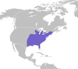Mapa de distribuição aproximada Ano todo