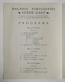 Bailados Verde Gaio, Teatro Nacional de S. Carlos, 1944, p.2