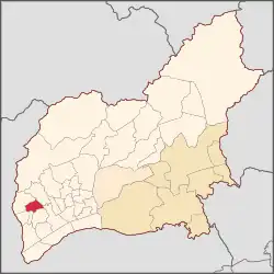 Torres Tibagy dentro do Distrito-sede de Guarulhos, no município de Guarulhos.